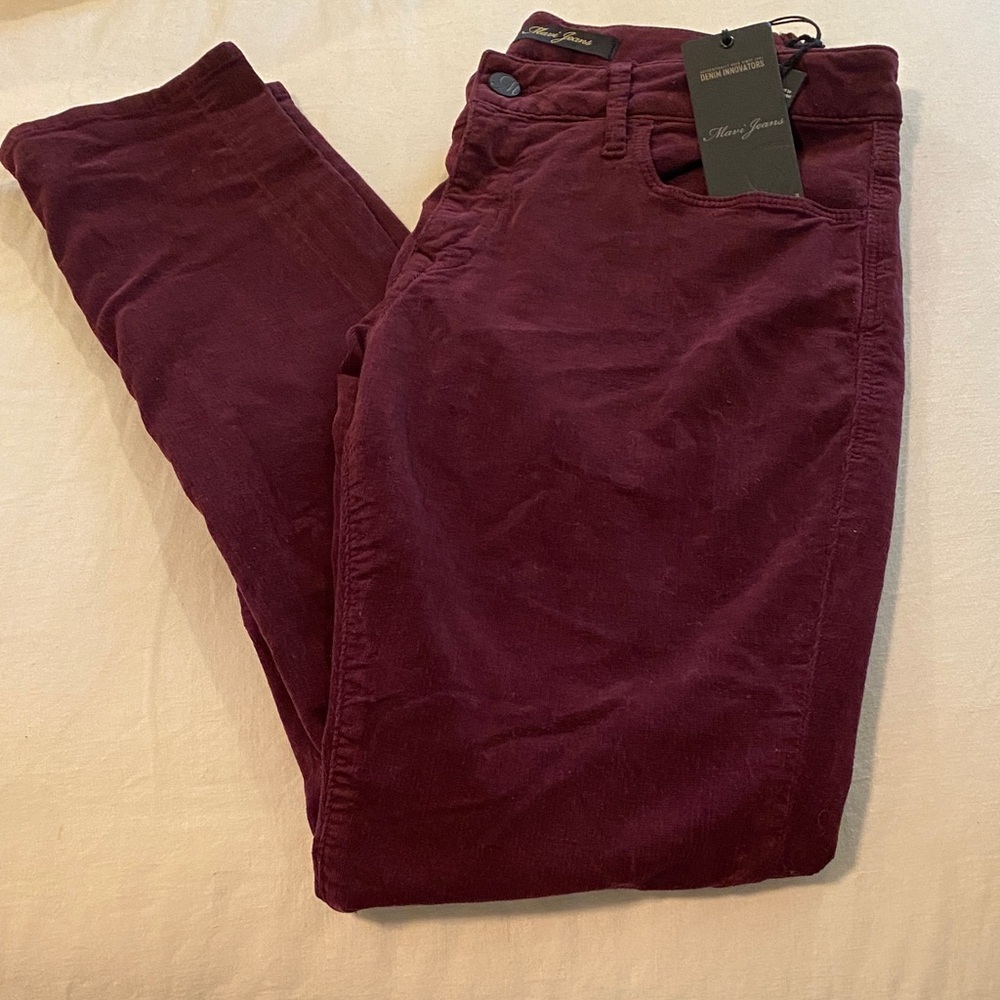 Mavi Maroon Corduroy Trousers